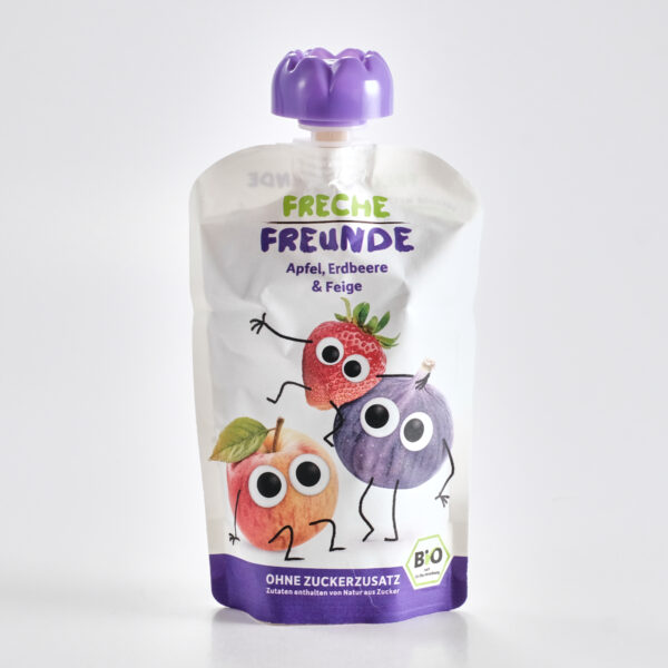 Õuna, maasika, viigimarjapüree 12+ kuud 100 g Freche Freunde